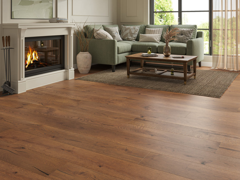 Rowntree Oak Distressed Wide Plank