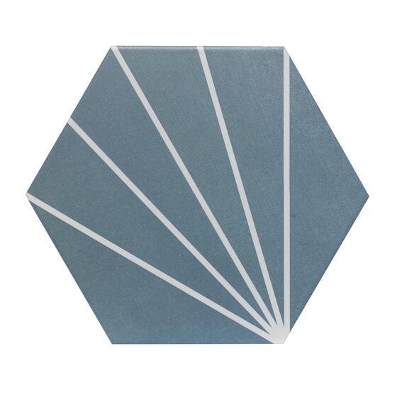 Starburst Blue Glazed Porcelain