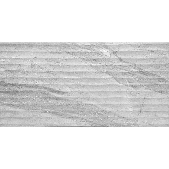 Laurent Grey Decor Matt Ceramic Wall 300x600mm