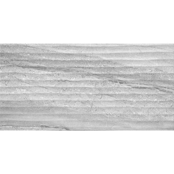 Laurent Grey Decor Matt Ceramic Wall 300x600mm