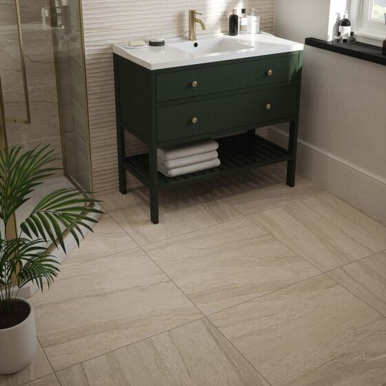Laurent Beige Matt Porcelain Wall & Floor 600x600mm