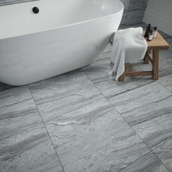 Laurent Grey Matt Porcelain W&F 600x600mm