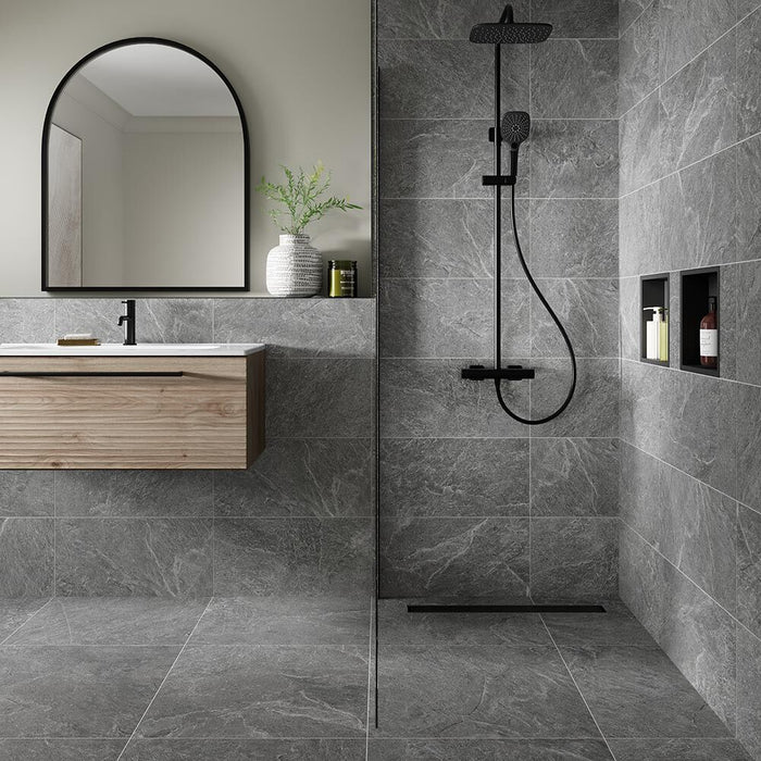 Genesis Dark Grey Matt Porcelain